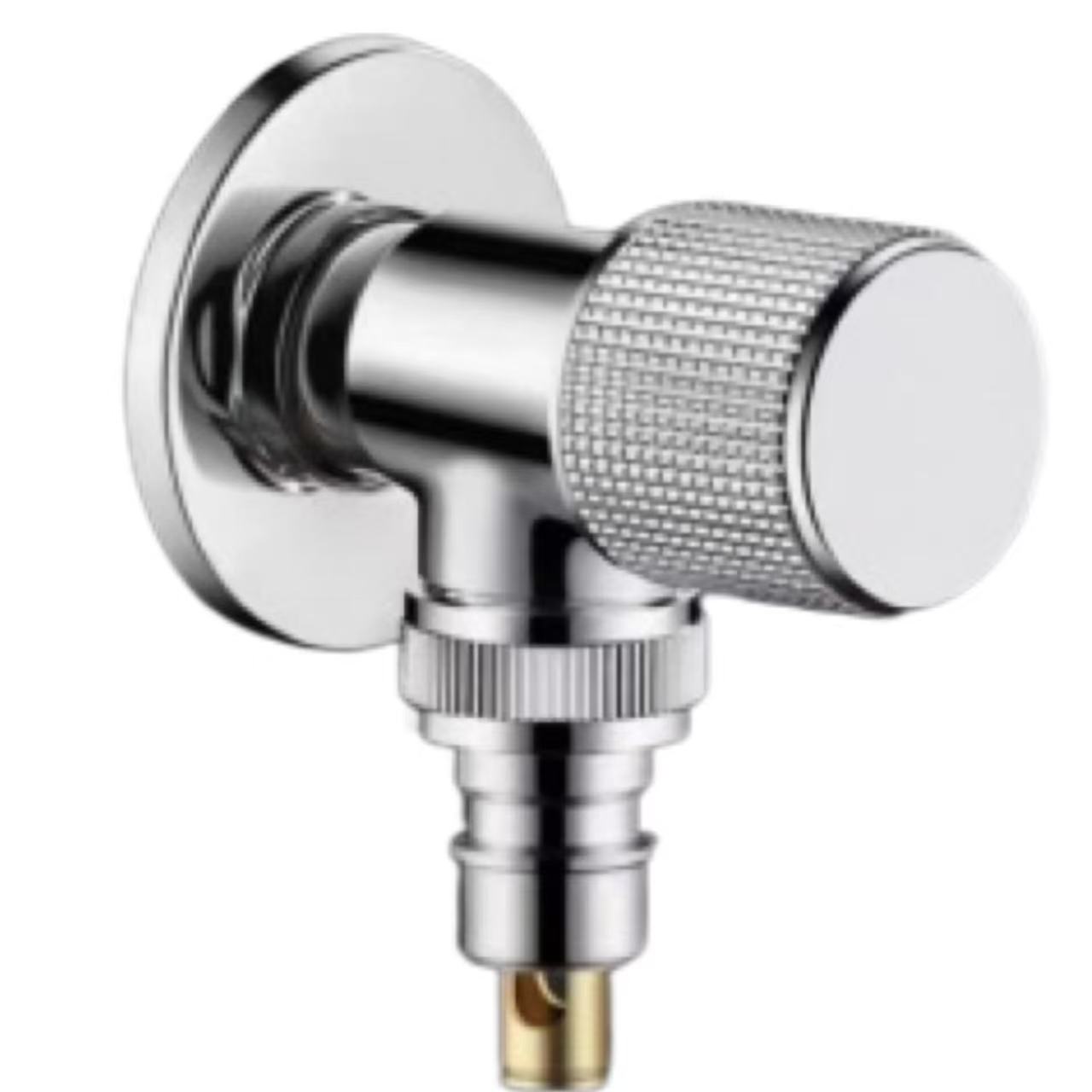 عکس کروم Knurled knob د مینځلو ماشین د اوبو بند والو
