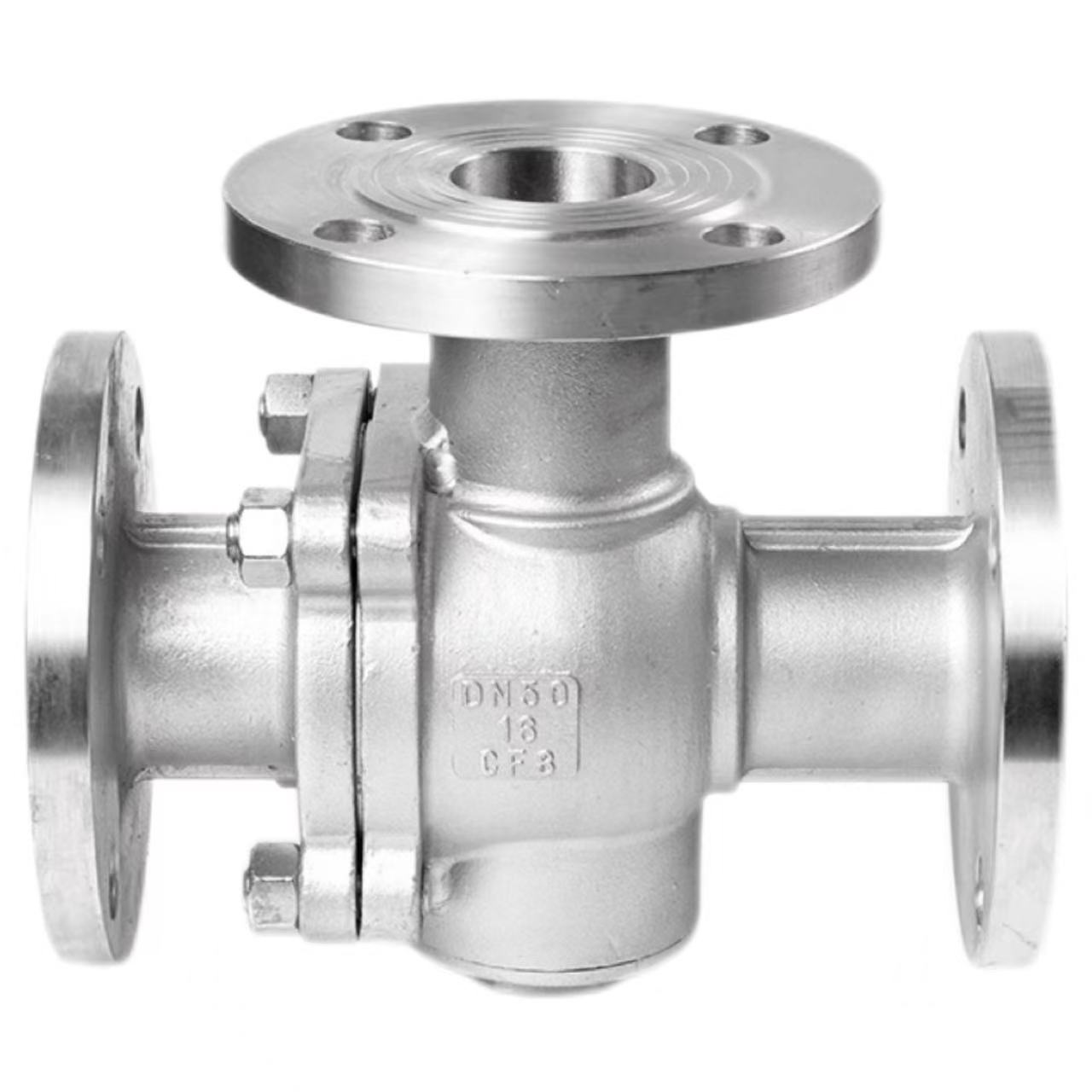 درې طرفه flange بال والو